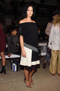 Leigh Lezark front row at Prabal Gurung RTW Spring 2017