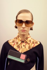 Backstage at Prada Spring 2017