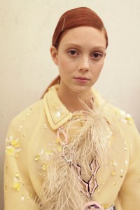 Backstage at Prada Spring 2017