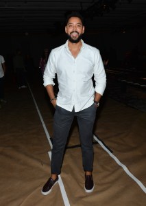Wendell Brown in the front row at Rag & Bone RTW Spring 2017