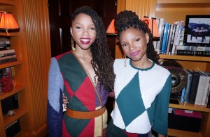 Chloe and Halle Bailey at Tory Burch's Private Dinner Celebrating the Gemini Link Collection