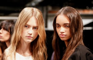 Backstage at Vera Wang RTW Spring 2017
