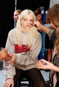 Backstage at Vera Wang RTW Spring 2017