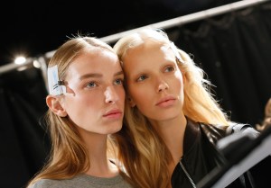 Backstage at Vera Wang RTW Spring 2017
