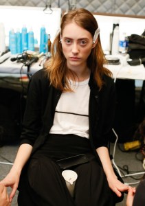Backstage at Vera Wang RTW Spring 2017
