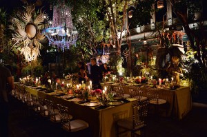 The gardens at the Dawnridge Estate in Beverly Hills