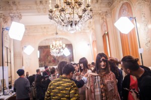 Backstage at Acne Studios RTW Spring 2017
