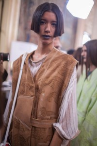 Backstage at Acne Studios RTW Spring 2017