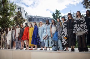 Backstage at Acne Studios RTW Spring 2017