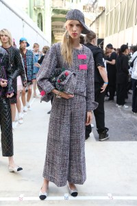 Backstage at Chanel RTW Spring 2017