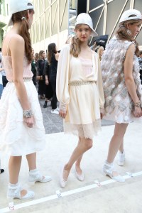 Backstage at Chanel RTW Spring 2017