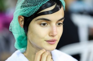 Backstage at Givenchy RTW Spring 2017