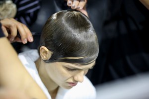 Backstage at Givenchy RTW Spring 2017