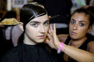 Backstage at Givenchy RTW Spring 2017