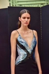 Backstage at Mugler RTW Spring 2017