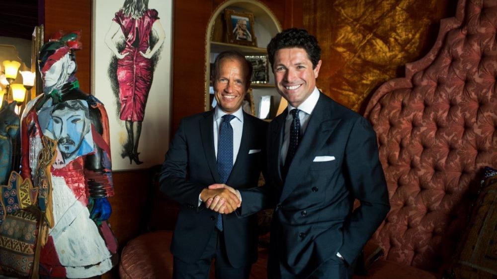 IEG's managing director Corrado Facco and executive vice president Matteo Marzotto.