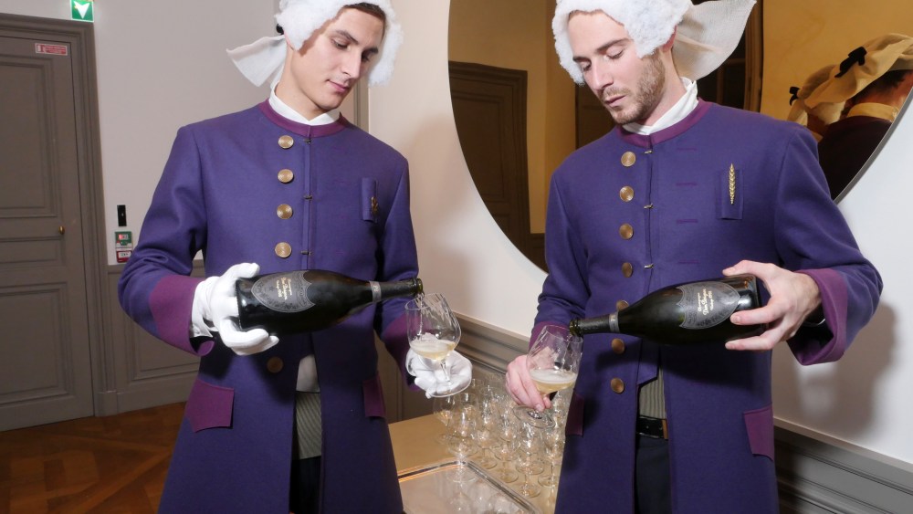 The scene at the Dom Pérignon dinner in Versailles