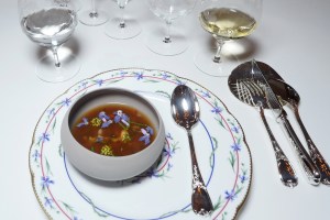 The scene at the Dom Pérignon dinner in Versailles