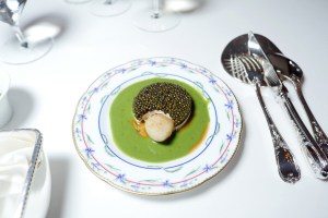 The scene at the Dom Pérignon dinner in Versailles