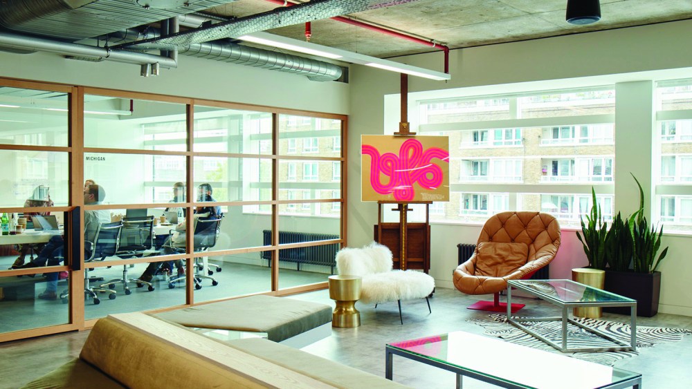 Farfetch’s sleek offices in London.