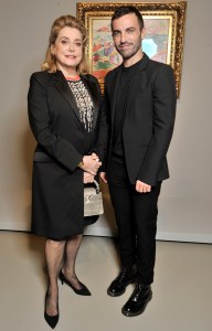 Catherine Deneuve and Nicolas Ghesquière