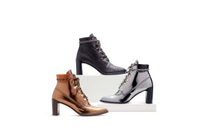 Looks from Gigi Hadid's collaboration with Stuart Weitzman.