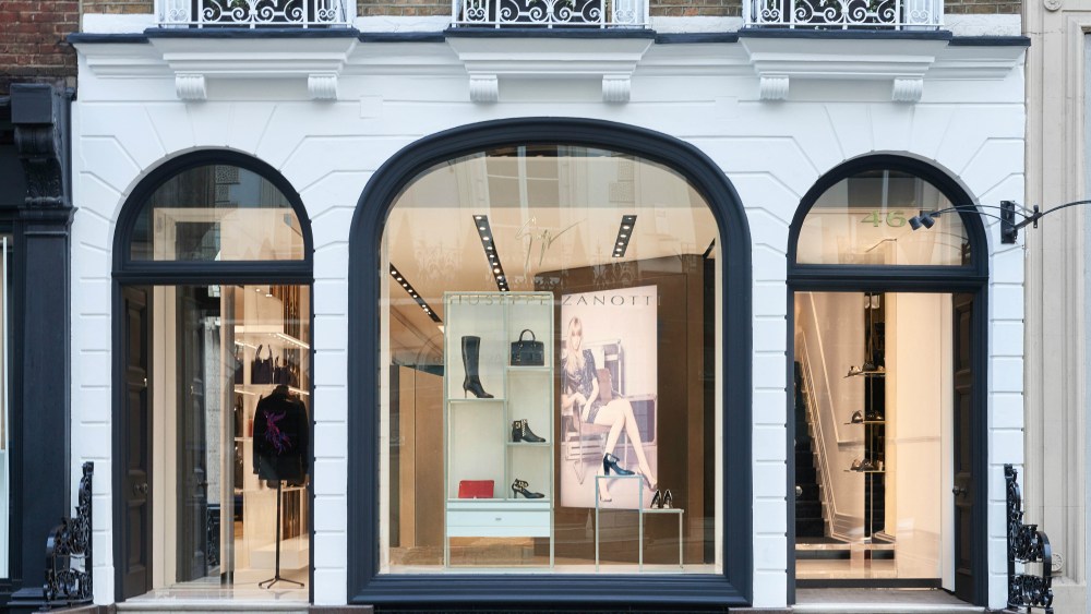 Guiseppe Zanotti store Conduit street