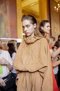 Backstage at Stella McCartney RTW Spring 2017