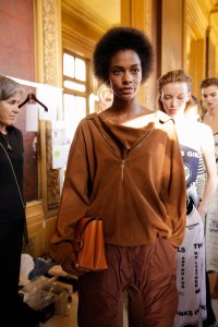 Backstage at Stella McCartney RTW Spring 2017