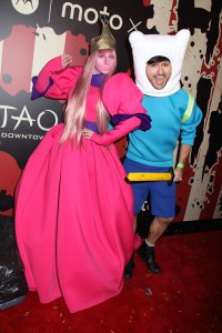 Christian Siriano and Brad Walsh at Heidi Klum's 14th Annual Halloween Party 2014