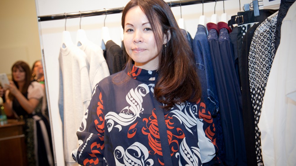 Chitose Abe at the Saks Fifth Avenue Sacai shop.
