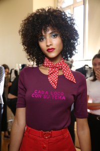Backstage at Vanessa Seward RTW Spring 2017