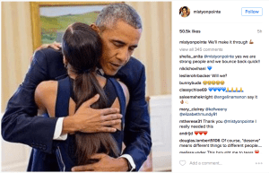 Misty Copeland reacts to the U.S. election on Instagram.