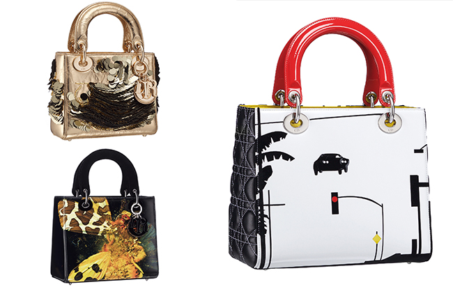 Lady Dior bags.