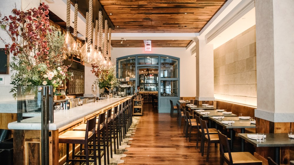 The dining room of Italienne. 