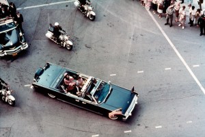 Steve Reed (as John F. Kennedy), and Jodie Farber (as Jackie Kennedy) in JFK, 1991.