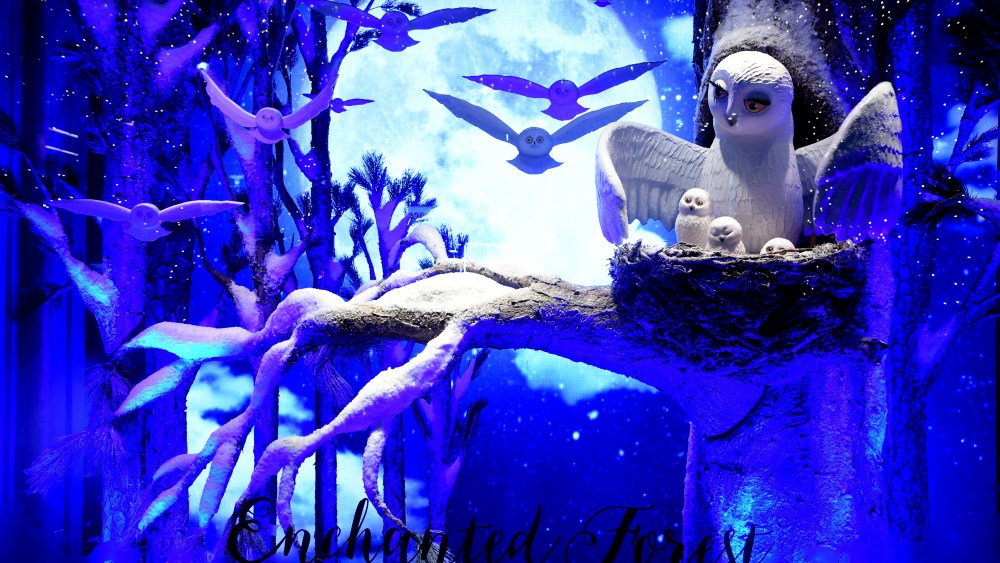 Lord & Taylor's "Enchanted Forest" holiday 2016 windows.