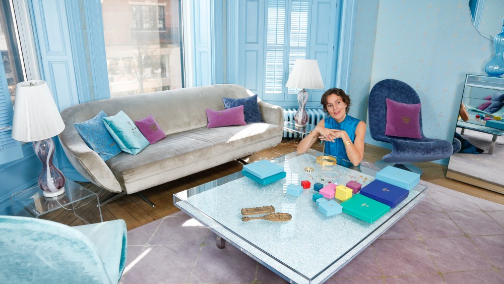 Marie-Hélène de Taillac in her New York showroom