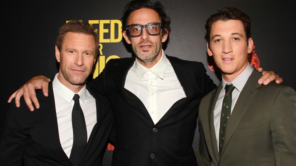 Miles Teller, Aaron Eckhart Premiere 'Bleed for This'