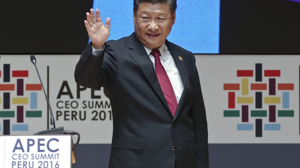 Chinese president Xi Jinping attends the APEC Summit in Lima, Peru.