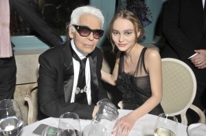 Karl Lagerfeld and Lily Rose Depp