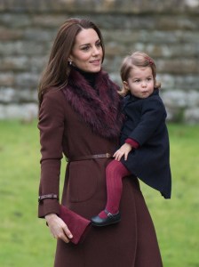The Duchess of Cambridge Hobbs coat Princess Charlotte