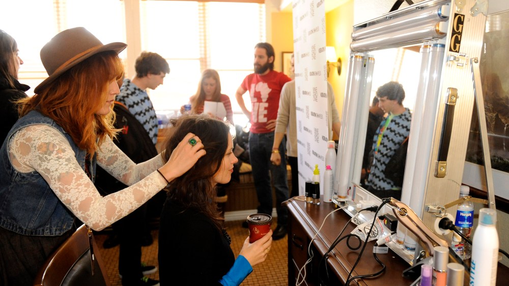 A Keratin Complex pop-up salon.