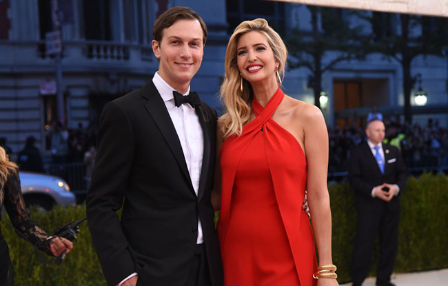 Jared Kushner and Ivanka Trump at the Met Gala, May 2016.