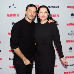 Riccardo Tisci and Marina Abramovic