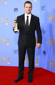 Matt Damon at 2016 Golden Globes