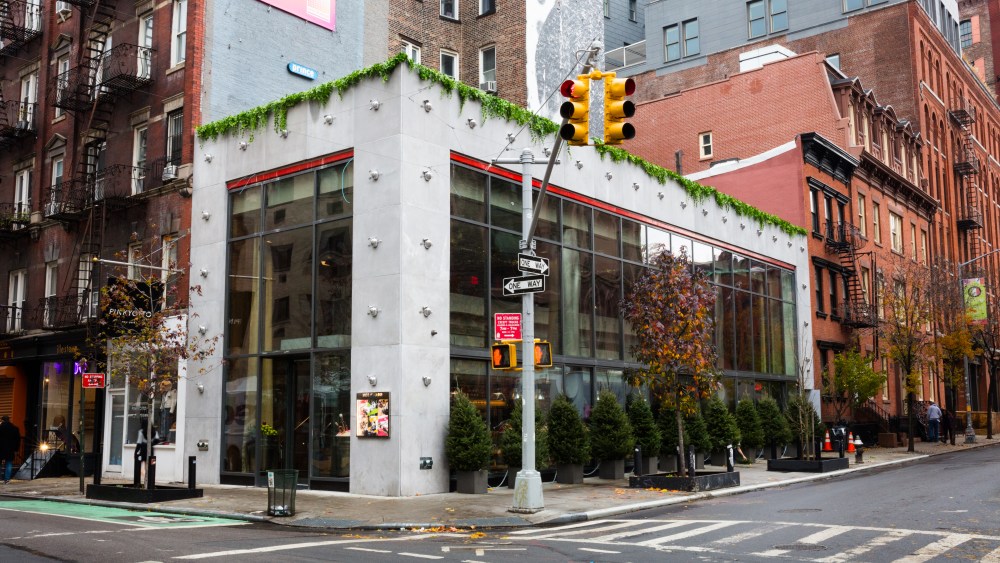 Restaurant exterior.