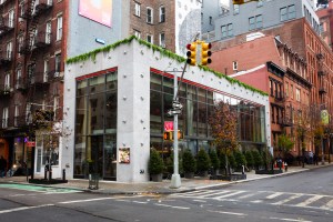 Restaurant exterior.