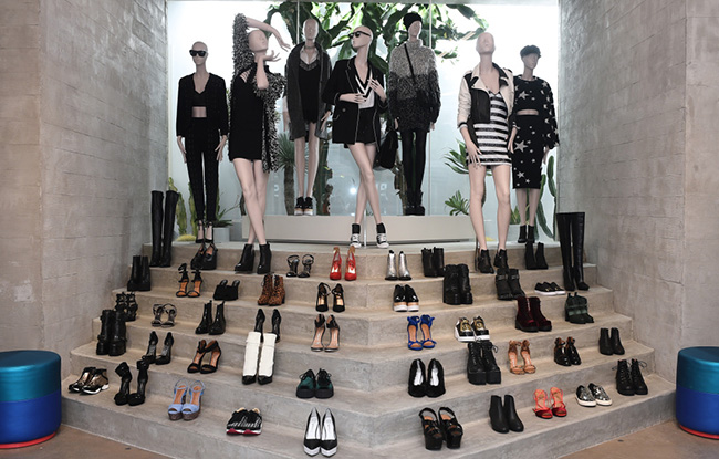 Inside the Nasty Gal store on Melrose Avenue.