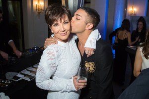 Kris Jenner and Olivier Rousteing